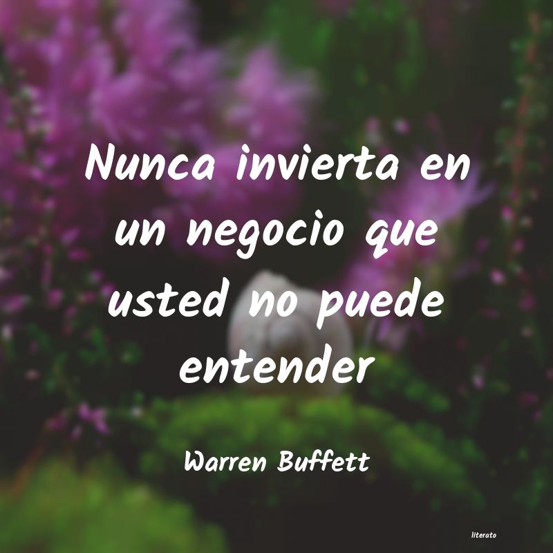 Frases de Warren Buffett