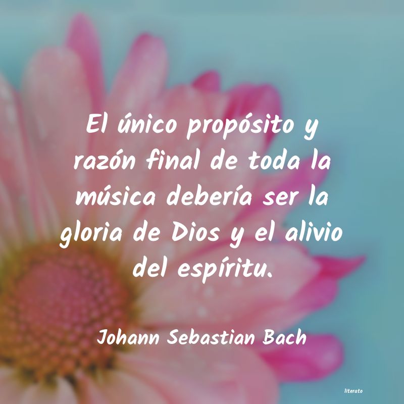 frases de Johann Sebastian Bach