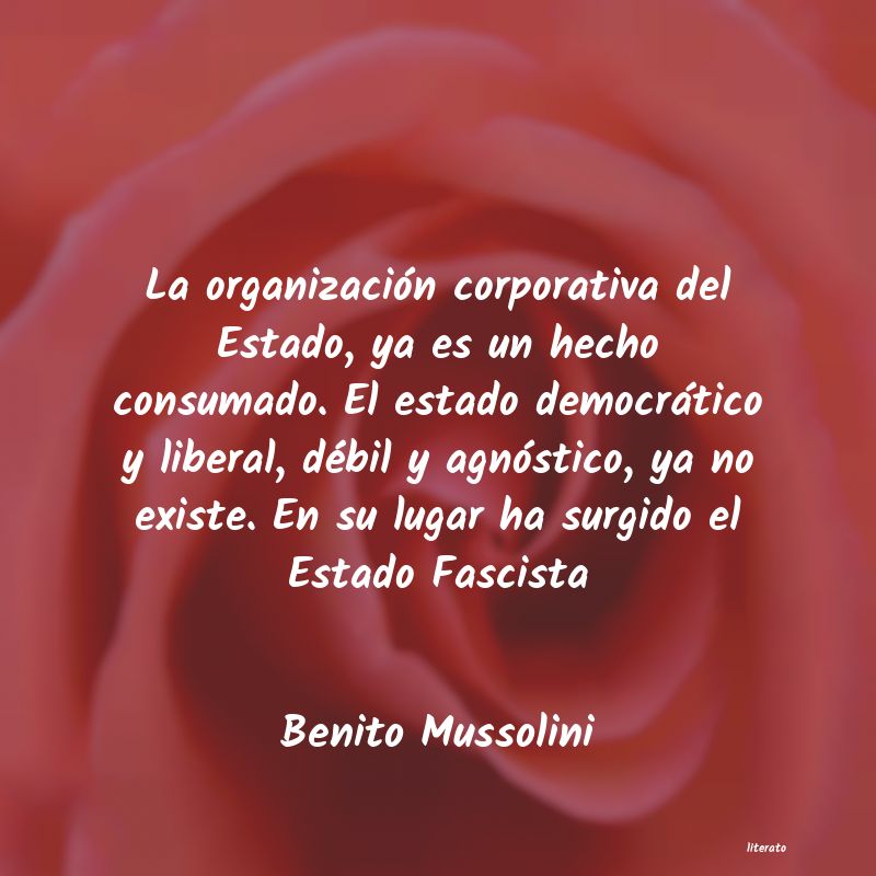 frases de Benito Mussolini
