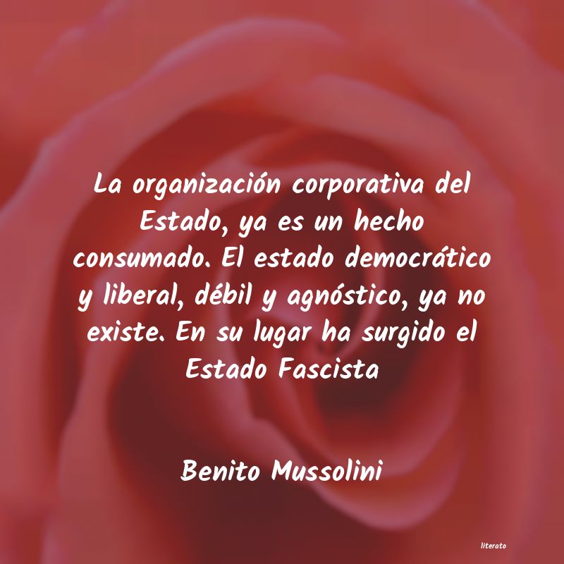 Frases de Benito Mussolini