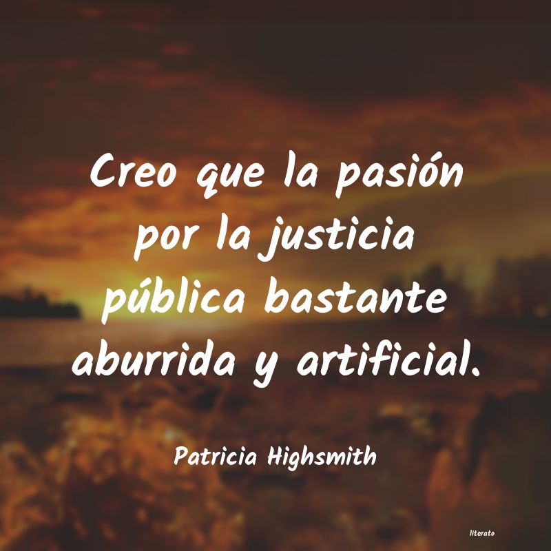 Frases de Patricia Highsmith