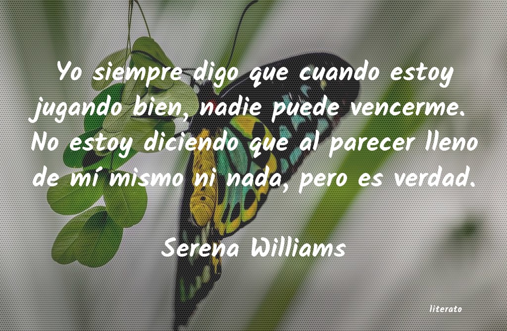 frases de Serena Williams