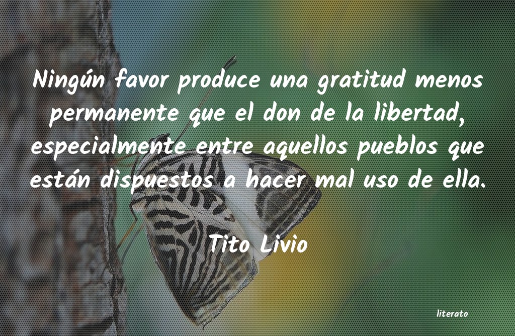 frases de Tito Livio