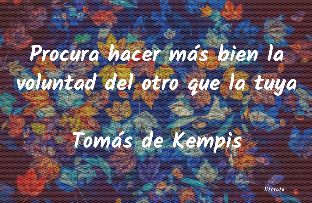 frases de Tomás de Kempis