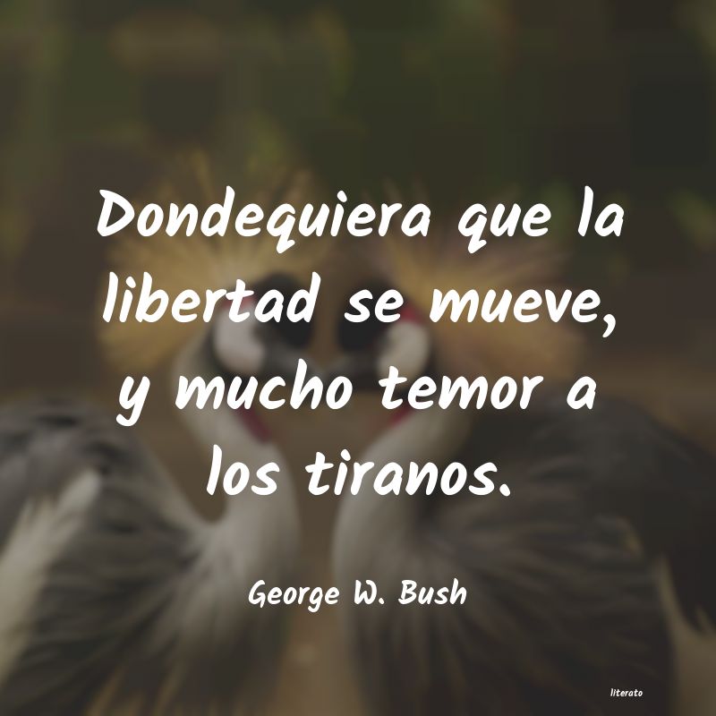 frases de George W. Bush