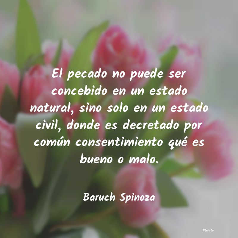 Frases de Baruch Spinoza