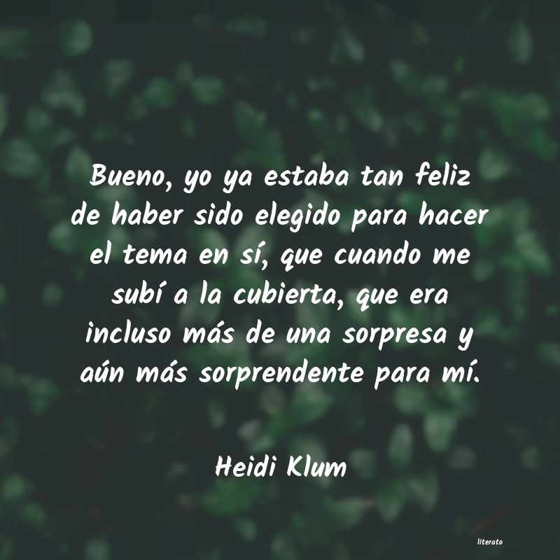 frases de Heidi Klum