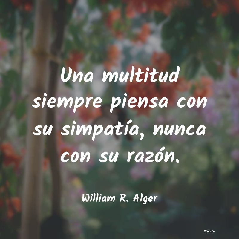 frases de William R. Alger