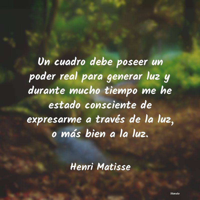 Frases de Henri Matisse