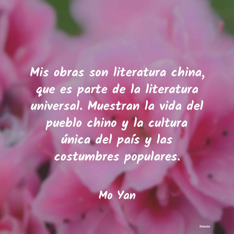 frases de Mo Yan
