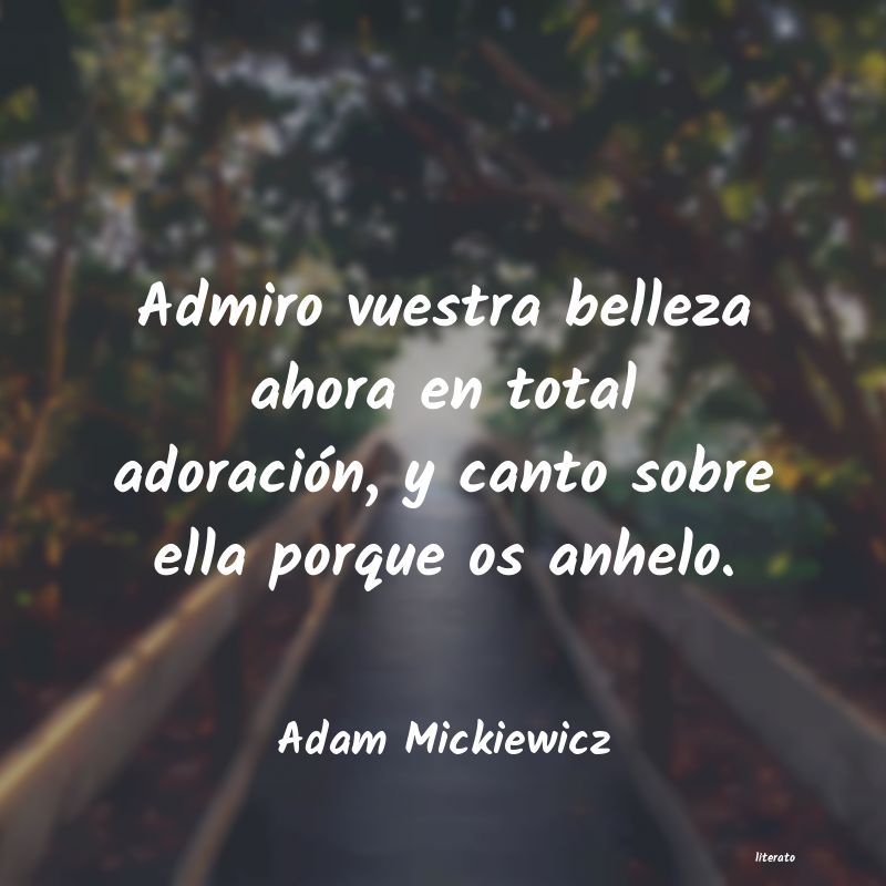 Frases de Adam Mickiewicz