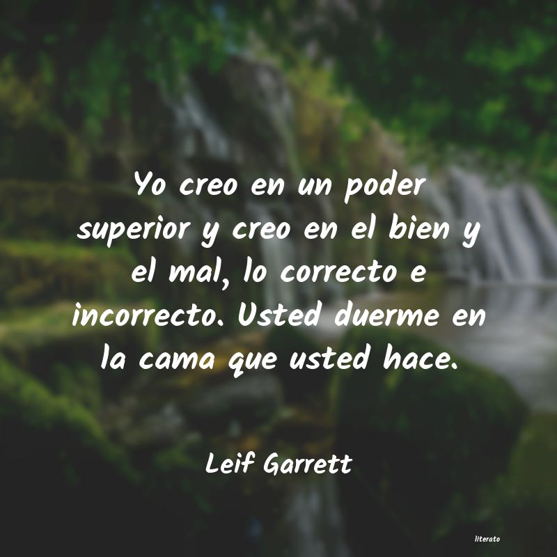 frases de Leif Garrett