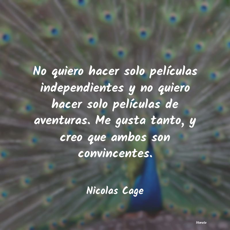 frases de Nicolas Cage