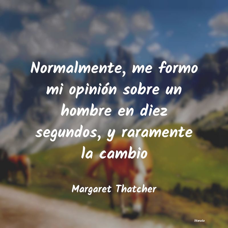 frases de Margaret Thatcher