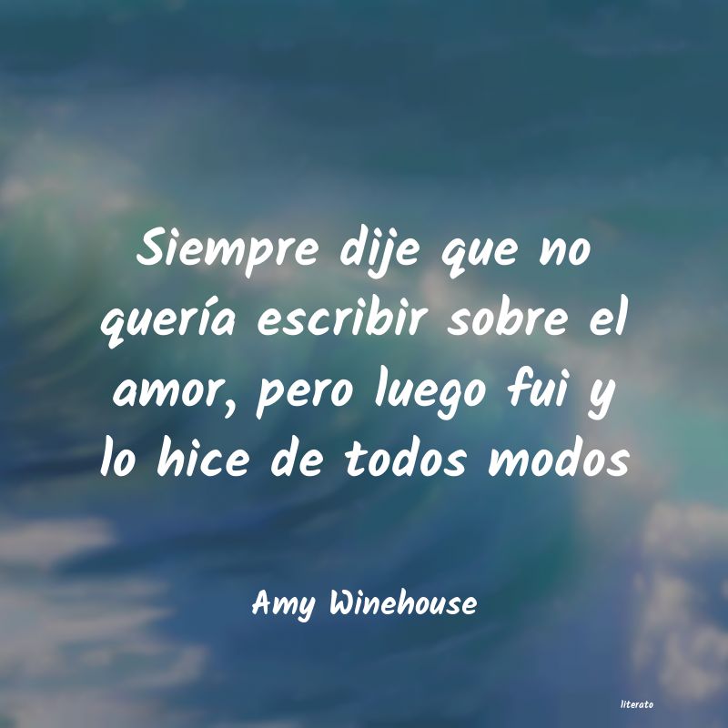 Frases de Amy Winehouse