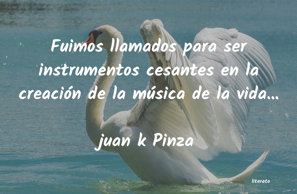 Frases de juan k Pinza