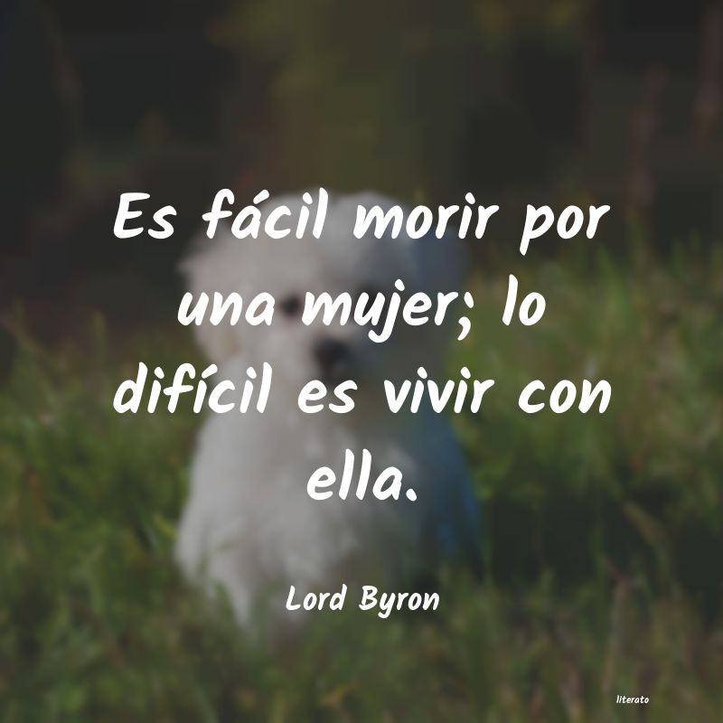 Frases de Lord Byron