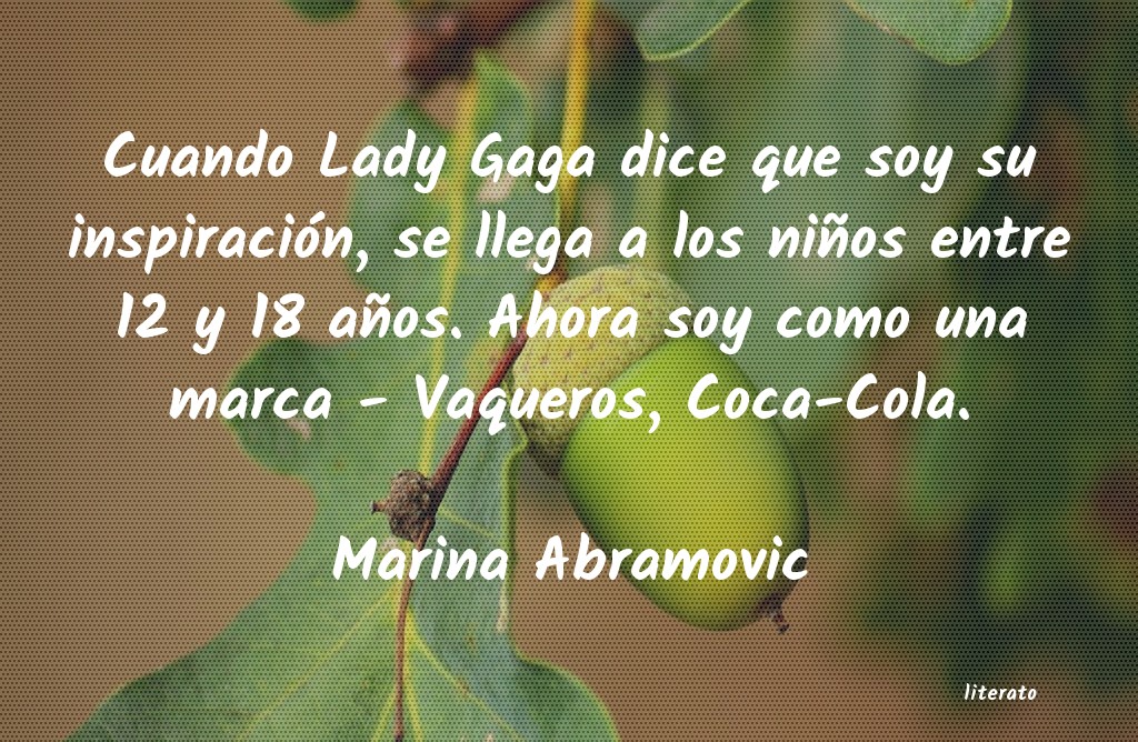 frases de Marina Abramovic