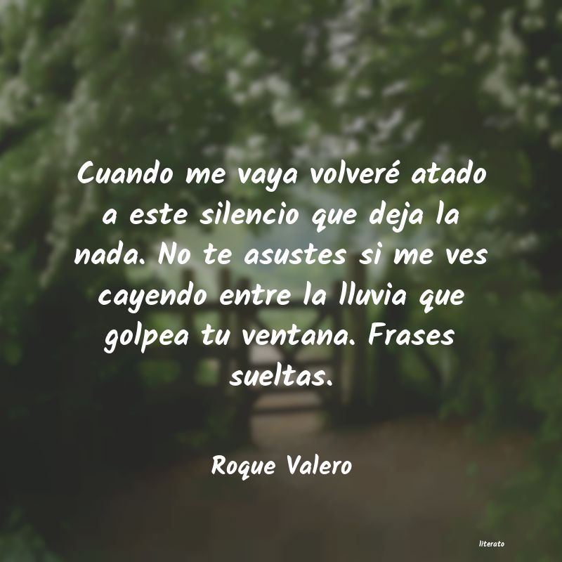 frases de Roque Valero