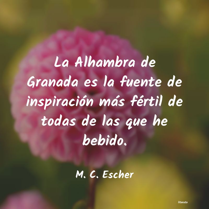 Frases de M. C. Escher