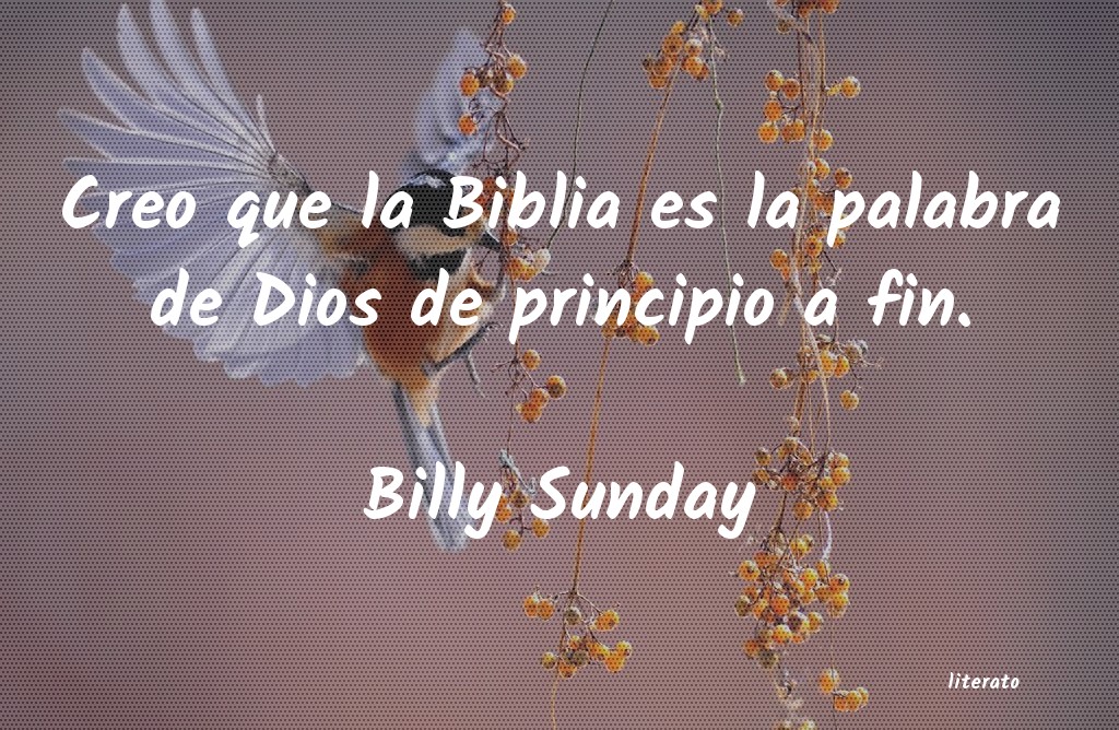 frases de Billy Sunday