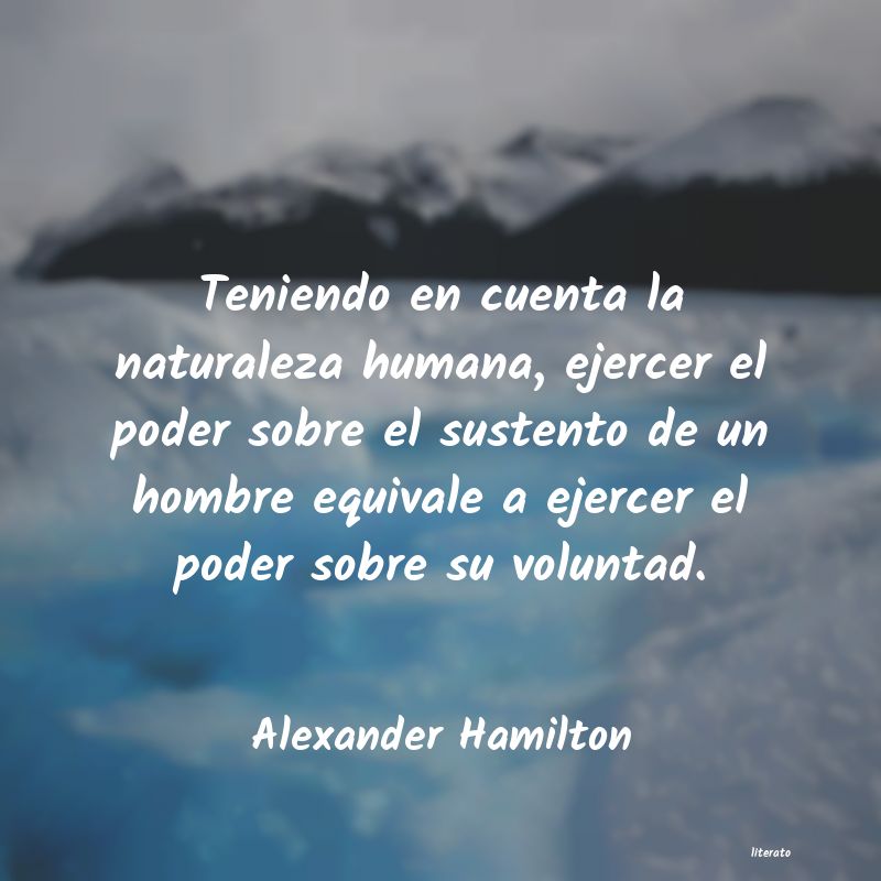 Frases de Alexander Hamilton