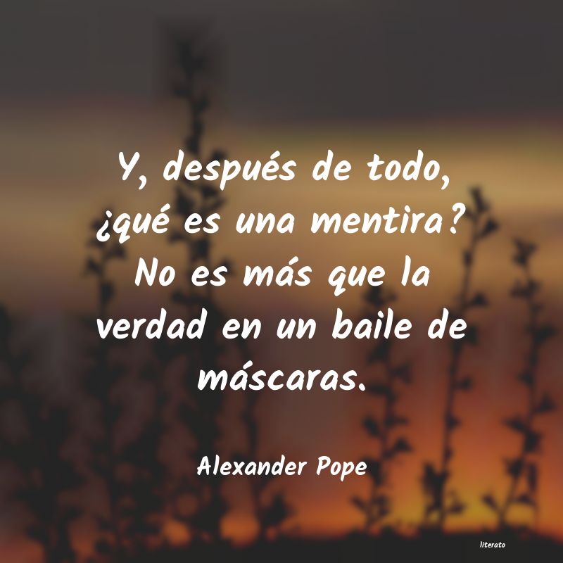 Frases de Alexander Pope