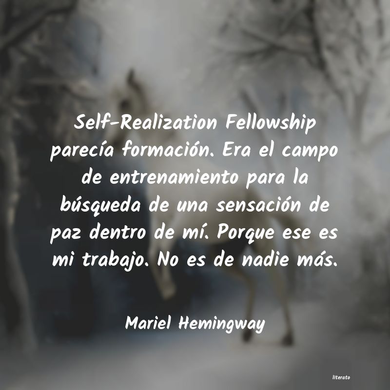 Frases de Mariel Hemingway