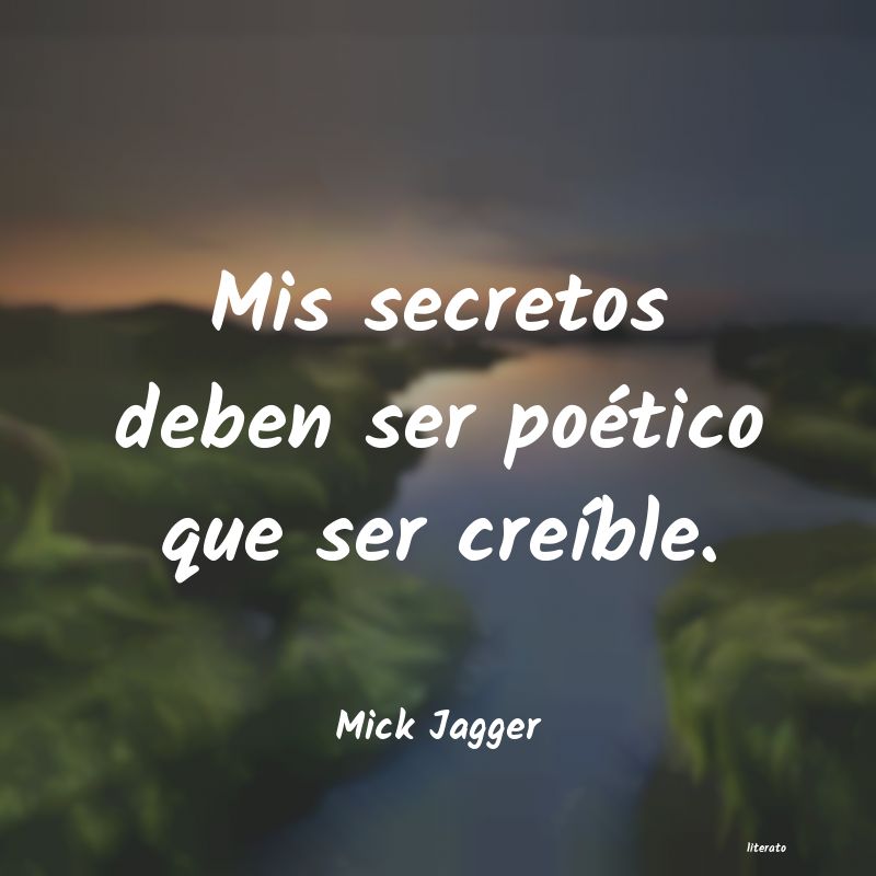 Frases de Mick Jagger - literato