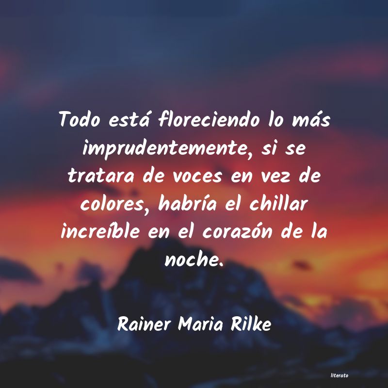 Frases de Rainer Maria Rilke