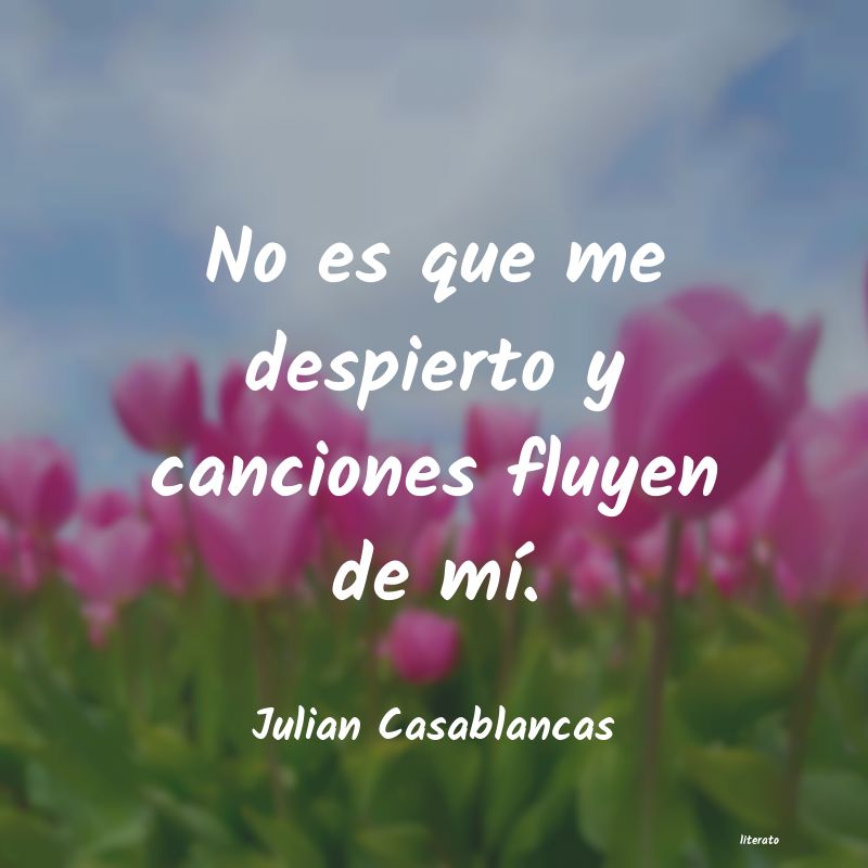 Frases de Julian Casablancas