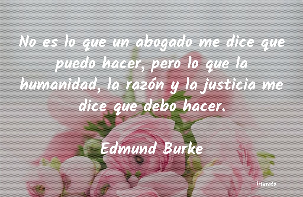 Frases de Edmund Burke