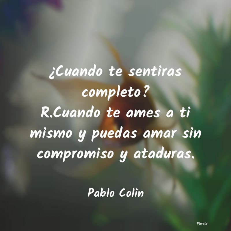 Frases de Pablo Colin