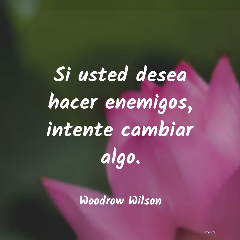 frases de Woodrow Wilson