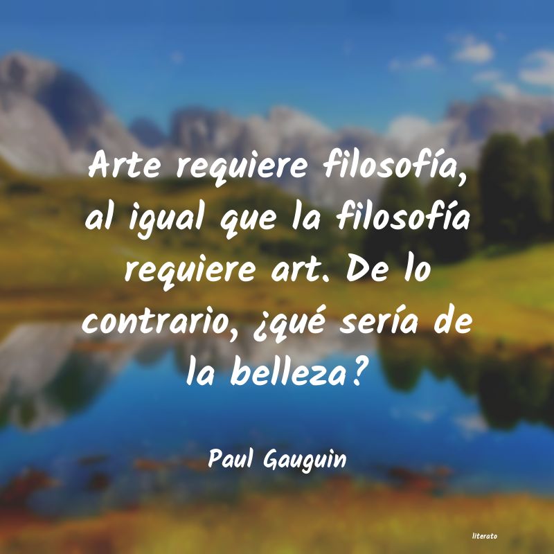 frases de Paul Gauguin