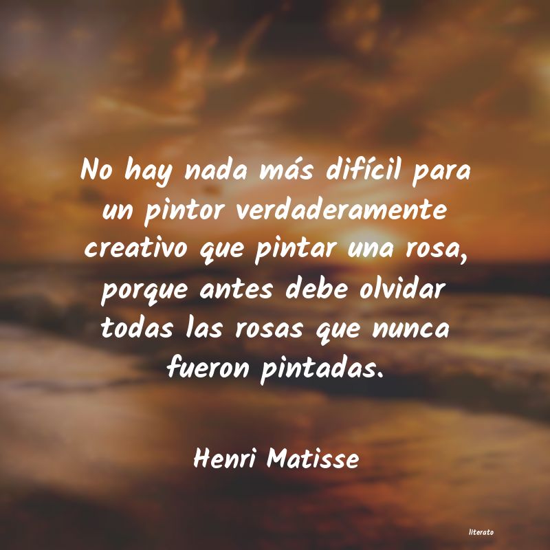 frases de Henri Matisse
