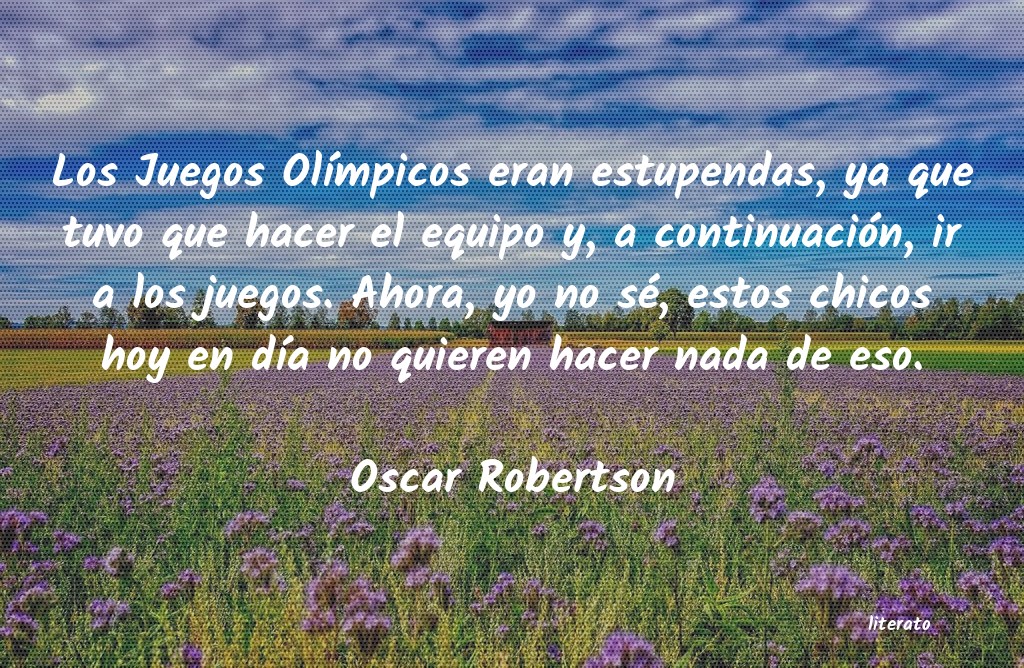 frases de Oscar Robertson