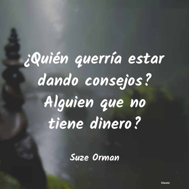 frases de Suze Orman