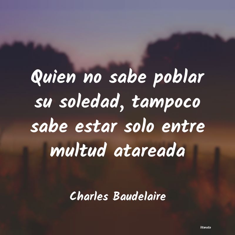 frases de Charles Baudelaire