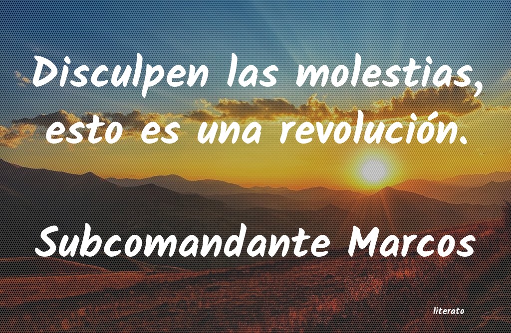 Frases de Subcomandante Marcos