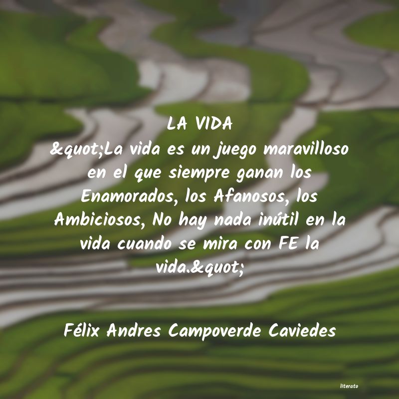frases de Félix Andres Campoverde Caviedes