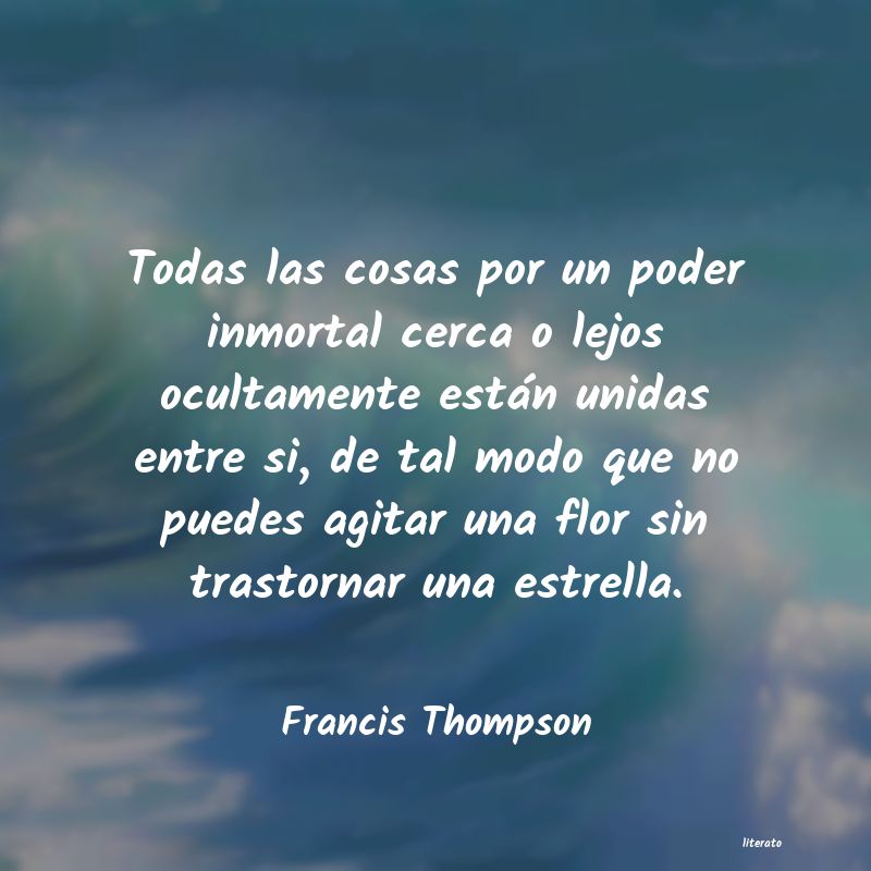frases de Francis Thompson