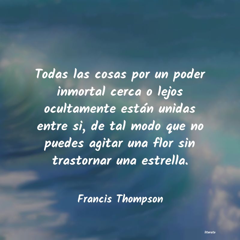 Frases de Francis Thompson