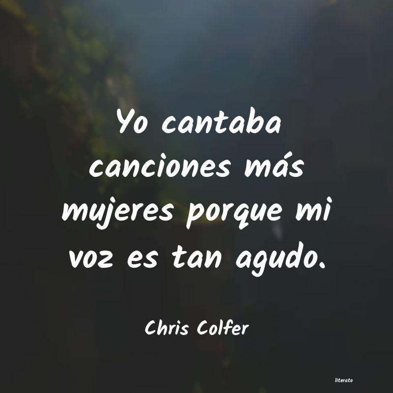 Frases de Chris Colfer