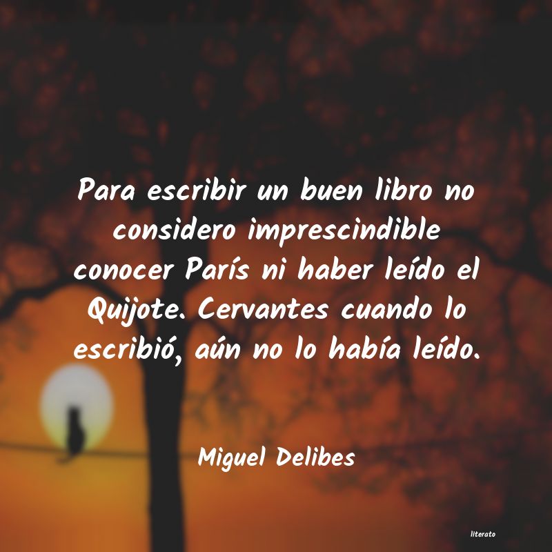 Frases de Miguel Delibes