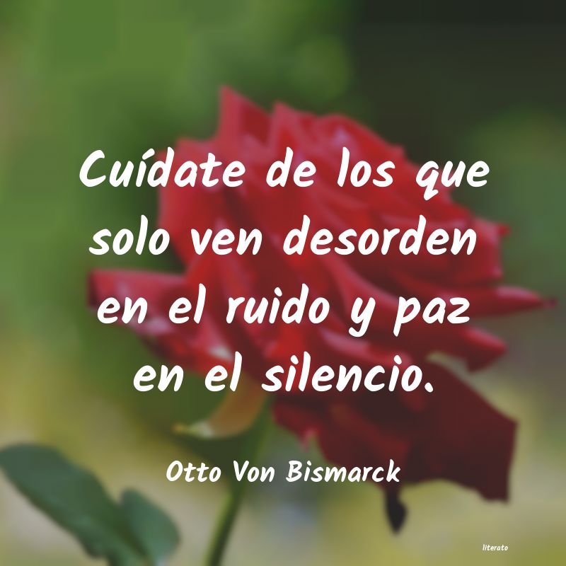 Frases de Otto Von Bismarck