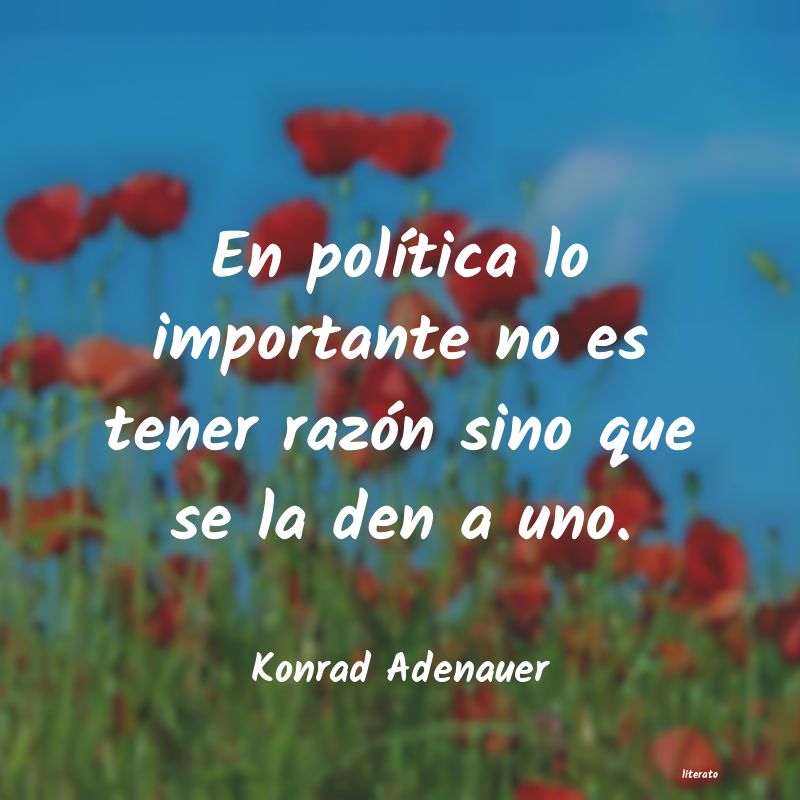 frases de Konrad Adenauer