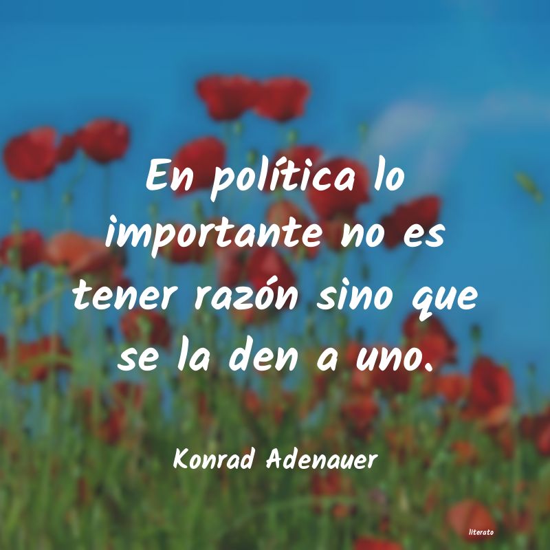 Frases de Konrad Adenauer