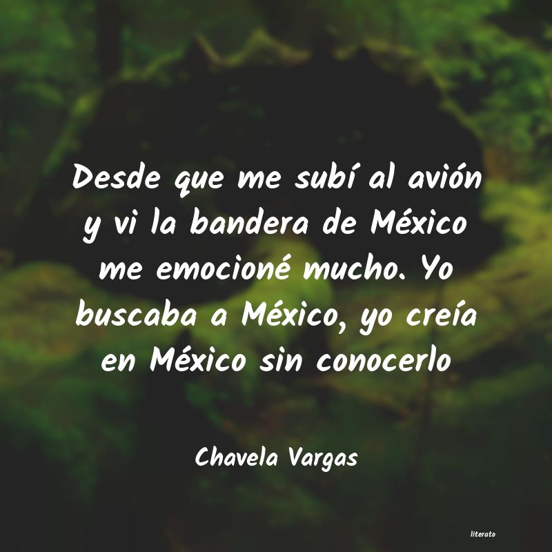 Chavela Vargas: Desde que me subí al avión y