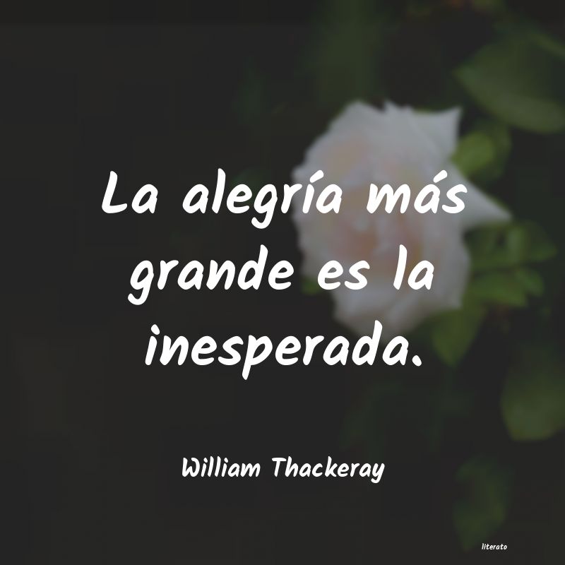 Frases de William Thackeray